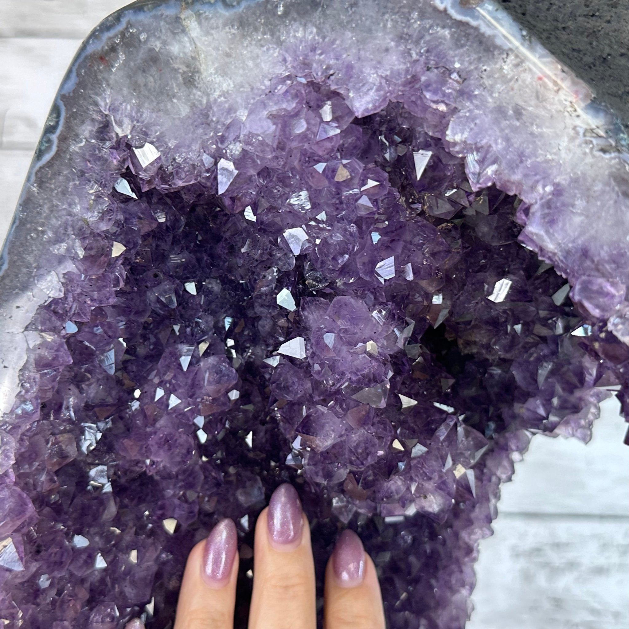 Extra Quality Open 2 - Sided Amethyst Cathedral 52.6 lbs & 21.8" Tall #5605 - 0154 - Brazil GemsBrazil GemsExtra Quality Open 2 - Sided Amethyst Cathedral 52.6 lbs & 21.8" Tall #5605 - 0154Open 2 - Sided Cathedrals5605 - 0154