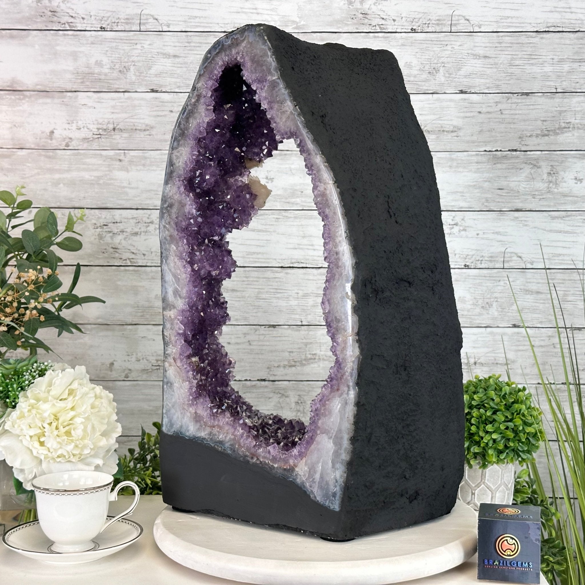 Extra Quality Open 2 - Sided Amethyst Cathedral 52.6 lbs & 21.8" Tall #5605 - 0154 - Brazil GemsBrazil GemsExtra Quality Open 2 - Sided Amethyst Cathedral 52.6 lbs & 21.8" Tall #5605 - 0154Open 2 - Sided Cathedrals5605 - 0154