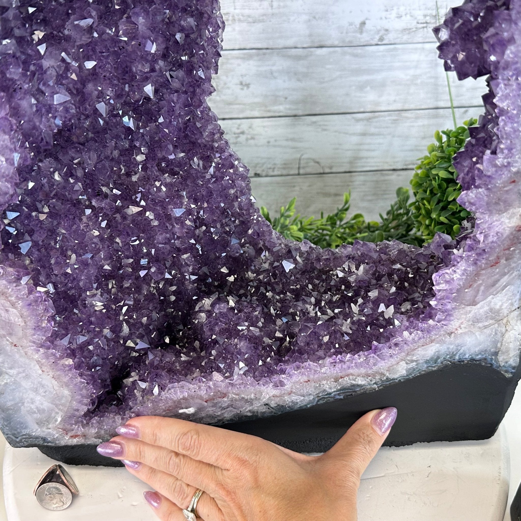 Extra Quality Open 2 - Sided Amethyst Cathedral 52.6 lbs & 21.8" Tall #5605 - 0154 - Brazil GemsBrazil GemsExtra Quality Open 2 - Sided Amethyst Cathedral 52.6 lbs & 21.8" Tall #5605 - 0154Open 2 - Sided Cathedrals5605 - 0154