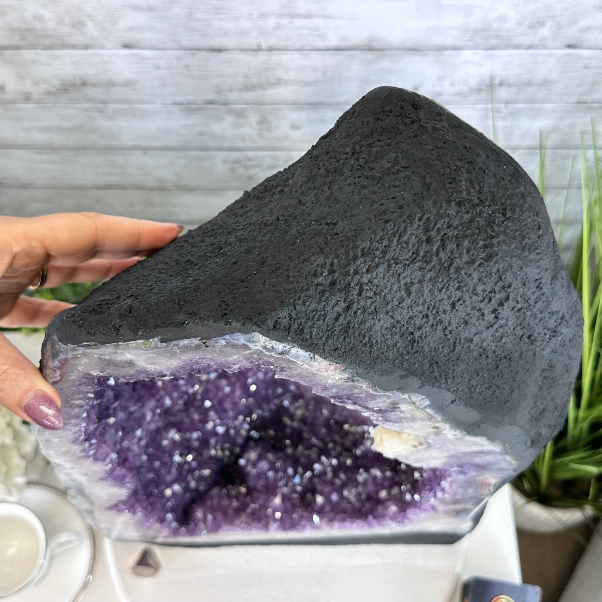 Extra Quality Open 2 - Sided Amethyst Cathedral 52.6 lbs & 21.8" Tall #5605 - 0154 - Brazil GemsBrazil GemsExtra Quality Open 2 - Sided Amethyst Cathedral 52.6 lbs & 21.8" Tall #5605 - 0154Open 2 - Sided Cathedrals5605 - 0154