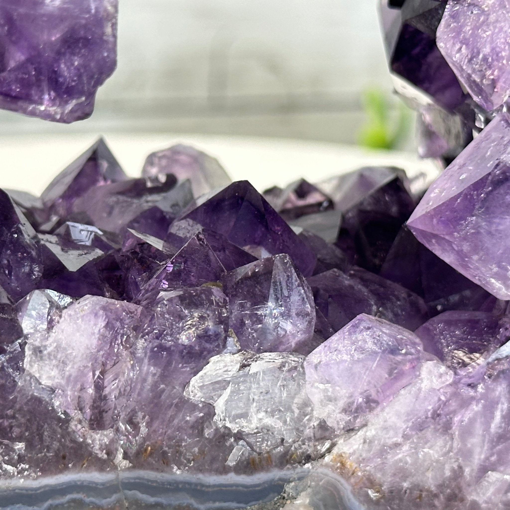 Extra Quality Open 2 - Sided Amethyst Cathedral 5.4 lbs & 5.7" Tall #5605 - 0141 - Brazil GemsBrazil GemsExtra Quality Open 2 - Sided Amethyst Cathedral 5.4 lbs & 5.7" Tall #5605 - 0141Open 2 - Sided Cathedrals5605 - 0141