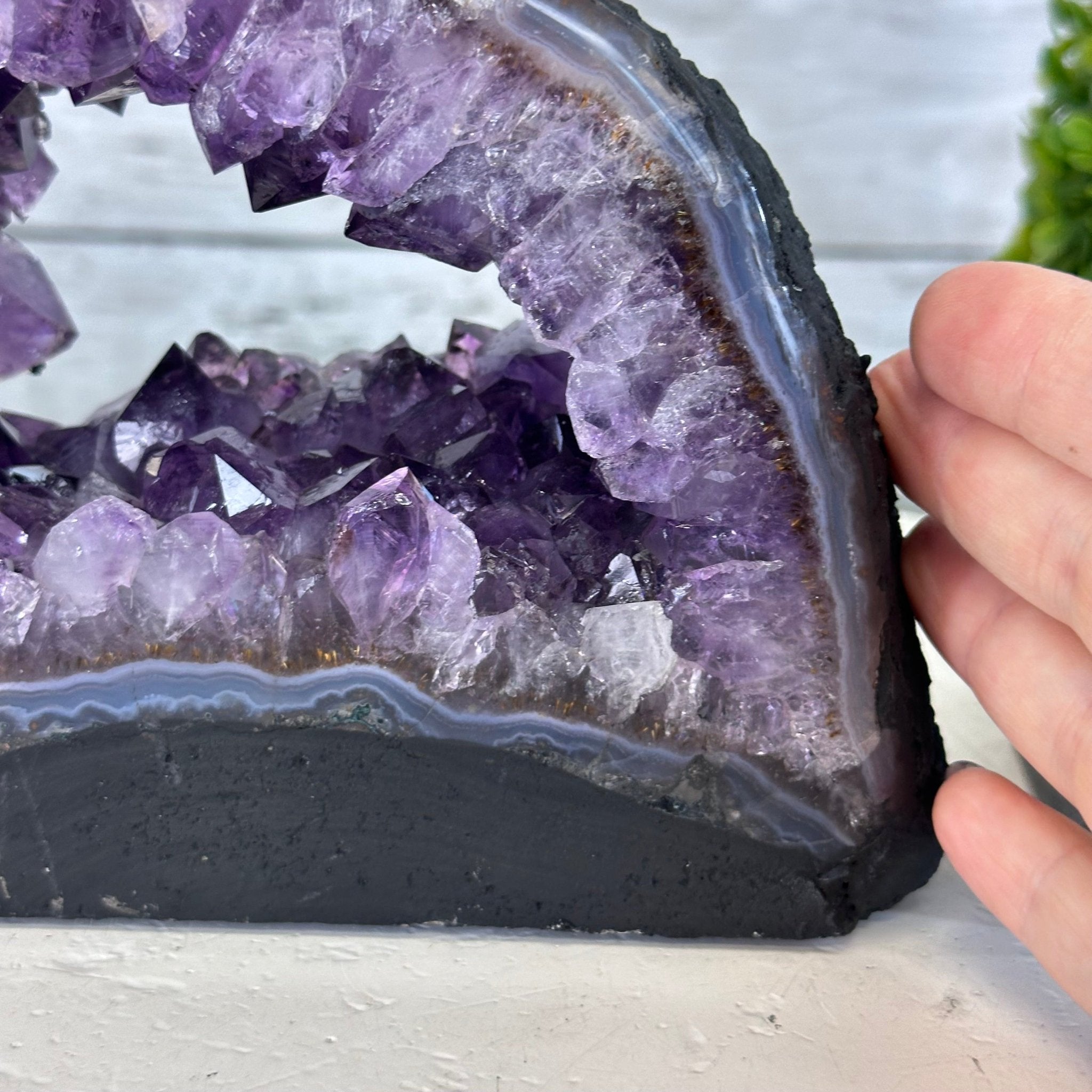 Extra Quality Open 2 - Sided Amethyst Cathedral 5.4 lbs & 5.7" Tall #5605 - 0141 - Brazil GemsBrazil GemsExtra Quality Open 2 - Sided Amethyst Cathedral 5.4 lbs & 5.7" Tall #5605 - 0141Open 2 - Sided Cathedrals5605 - 0141