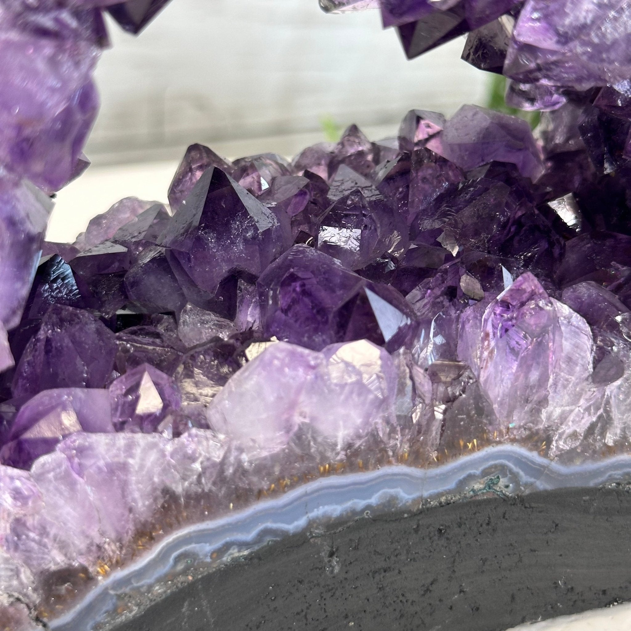 Extra Quality Open 2 - Sided Amethyst Cathedral 5.4 lbs & 5.7" Tall #5605 - 0141 - Brazil GemsBrazil GemsExtra Quality Open 2 - Sided Amethyst Cathedral 5.4 lbs & 5.7" Tall #5605 - 0141Open 2 - Sided Cathedrals5605 - 0141