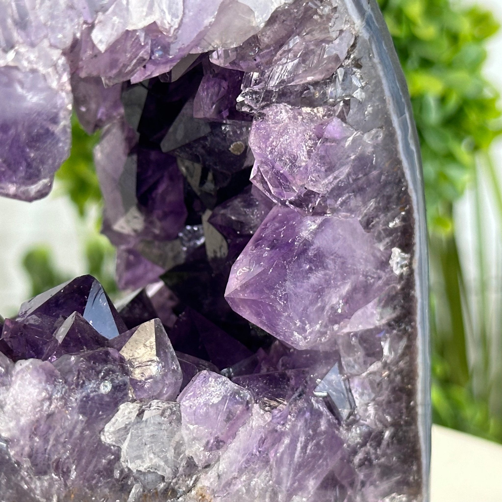 Extra Quality Open 2 - Sided Amethyst Cathedral 5.4 lbs & 5.7" Tall #5605 - 0141 - Brazil GemsBrazil GemsExtra Quality Open 2 - Sided Amethyst Cathedral 5.4 lbs & 5.7" Tall #5605 - 0141Open 2 - Sided Cathedrals5605 - 0141