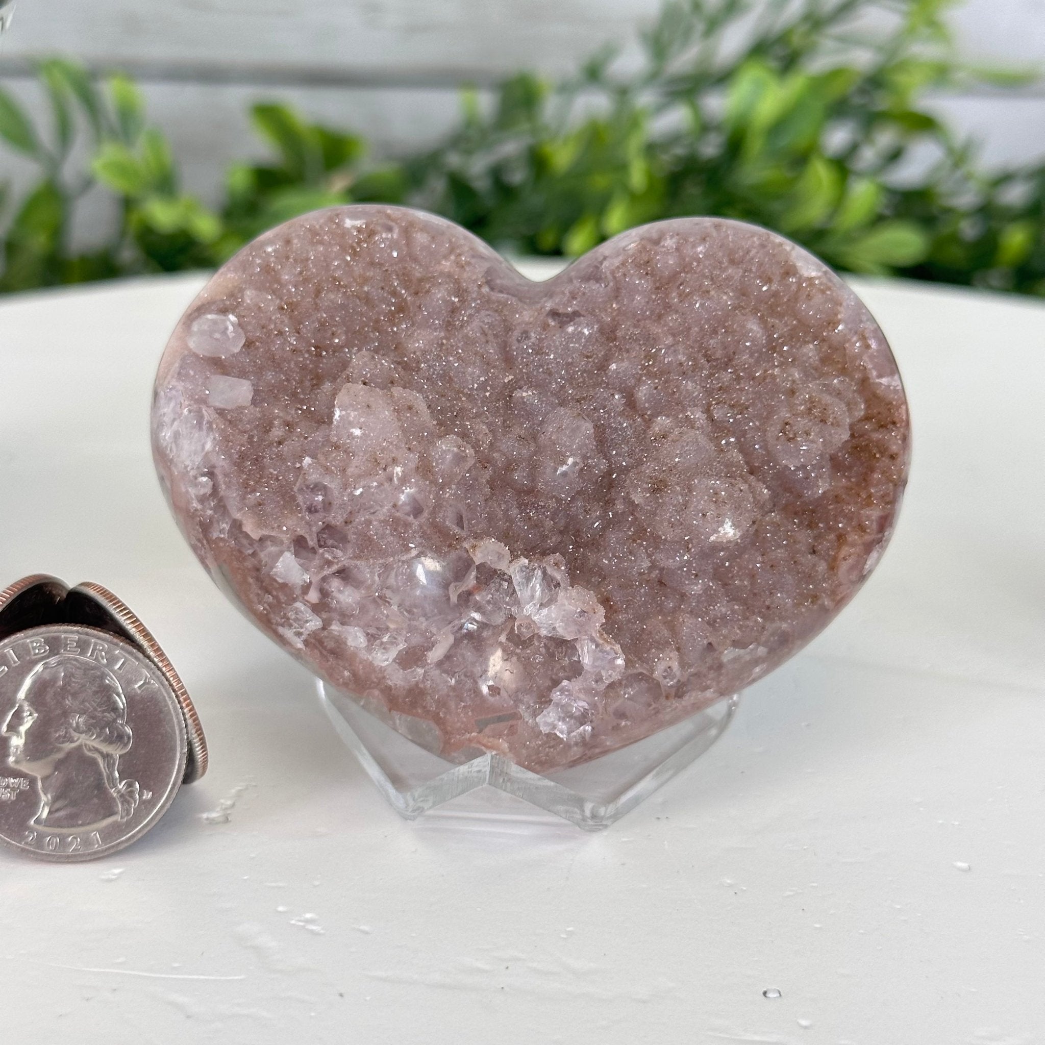 Pink factory Amethyst Heart