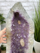 Extra Quality Polished Brazilian Amethyst Cathedral, 119.5 lbs & 34.75" tall Model #5602-0200 by Brazil Gems - Brazil GemsBrazil GemsExtra Quality Polished Brazilian Amethyst Cathedral, 119.5 lbs & 34.75" tall Model #5602-0200 by Brazil GemsPolished Cathedrals5602-0200