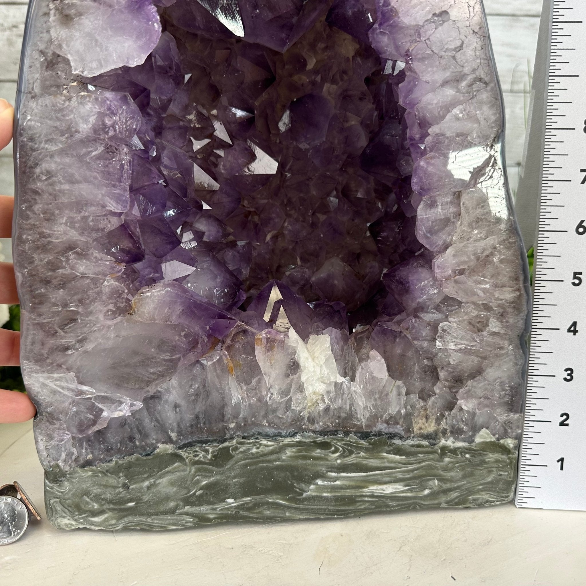 Extra Quality Polished Brazilian Amethyst Cathedral, 40 lbs & 15.5" tall Model #5602-0157 by Brazil Gems - Brazil GemsBrazil GemsExtra Quality Polished Brazilian Amethyst Cathedral, 40 lbs & 15.5" tall Model #5602-0157 by Brazil GemsPolished Cathedrals5602-0157