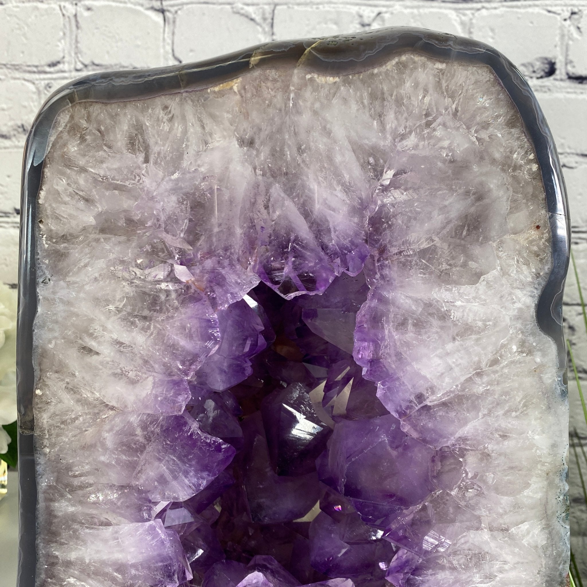 Extra Quality Polished Brazilian Amethyst Cathedral, 41.3 lbs & 12.7" tall Model #5602-0013 by Brazil Gems - Brazil GemsBrazil GemsExtra Quality Polished Brazilian Amethyst Cathedral, 41.3 lbs & 12.7" tall Model #5602-0013 by Brazil GemsPolished Cathedrals5602-0013