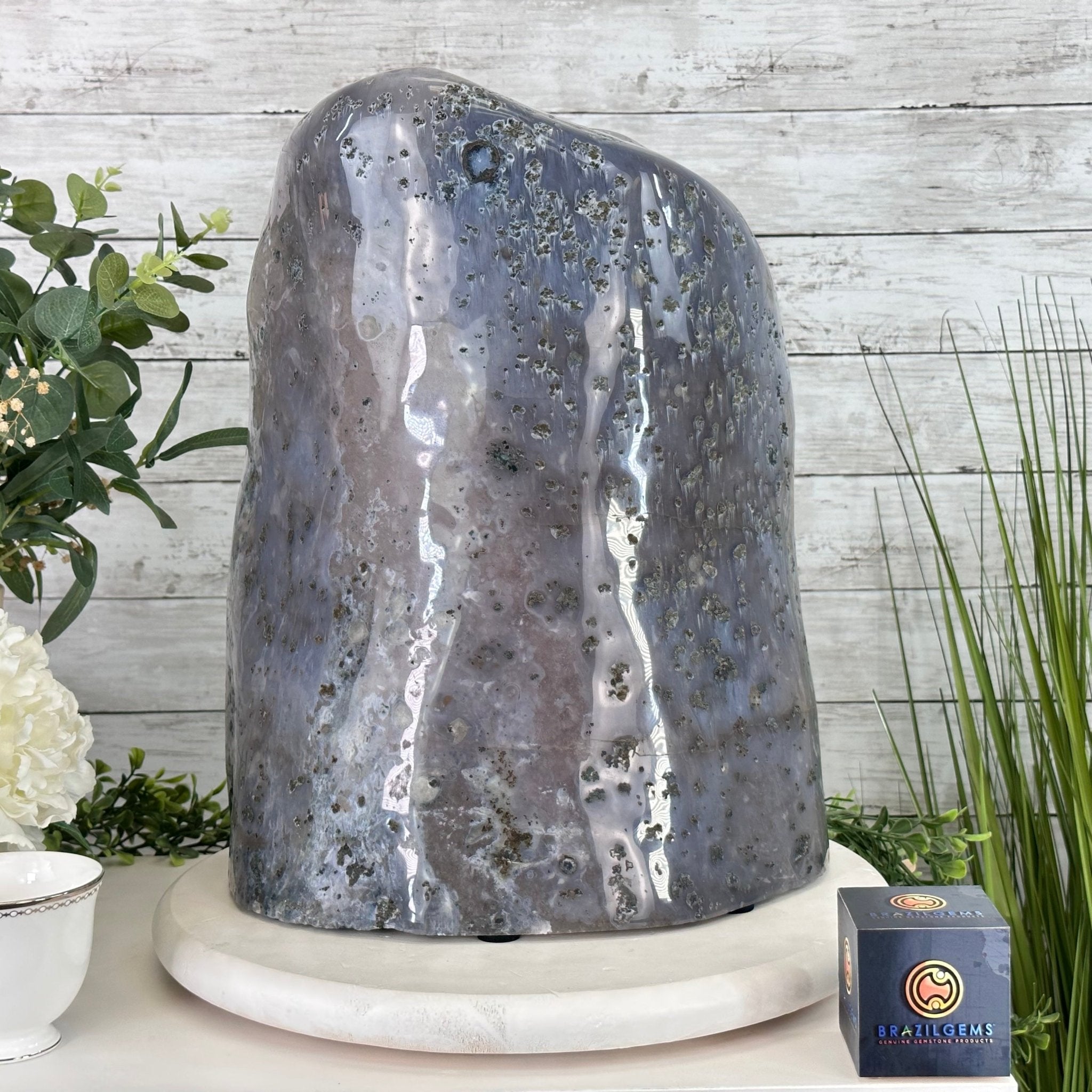 Extra Quality Polished Brazilian Amethyst Cathedral, 66.3 lbs & 16" tall Model #5602-0015 by Brazil Gems - Brazil GemsBrazil GemsExtra Quality Polished Brazilian Amethyst Cathedral, 66.3 lbs & 16" tall Model #5602-0015 by Brazil GemsPolished Cathedrals5602-0015