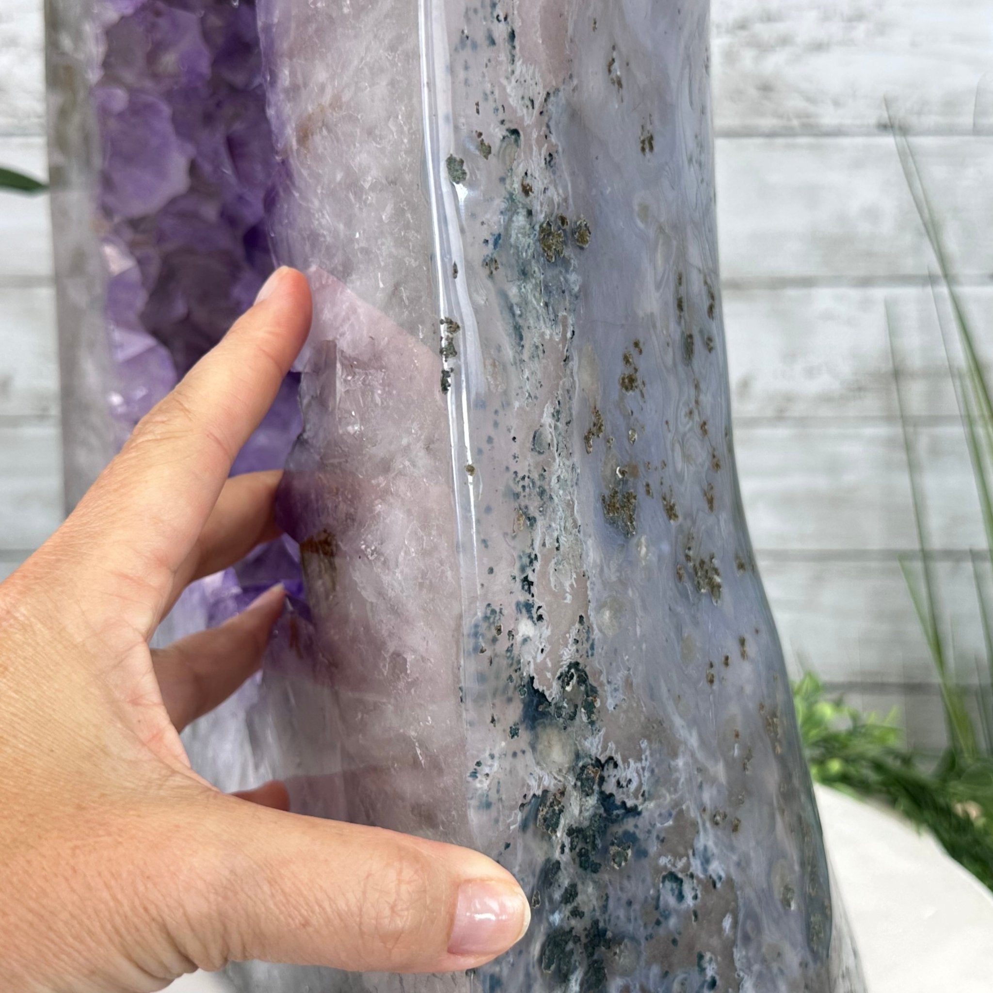 Extra Quality Polished Brazilian Amethyst Cathedral, 66.3 lbs & 16" tall Model #5602-0015 by Brazil Gems - Brazil GemsBrazil GemsExtra Quality Polished Brazilian Amethyst Cathedral, 66.3 lbs & 16" tall Model #5602-0015 by Brazil GemsPolished Cathedrals5602-0015