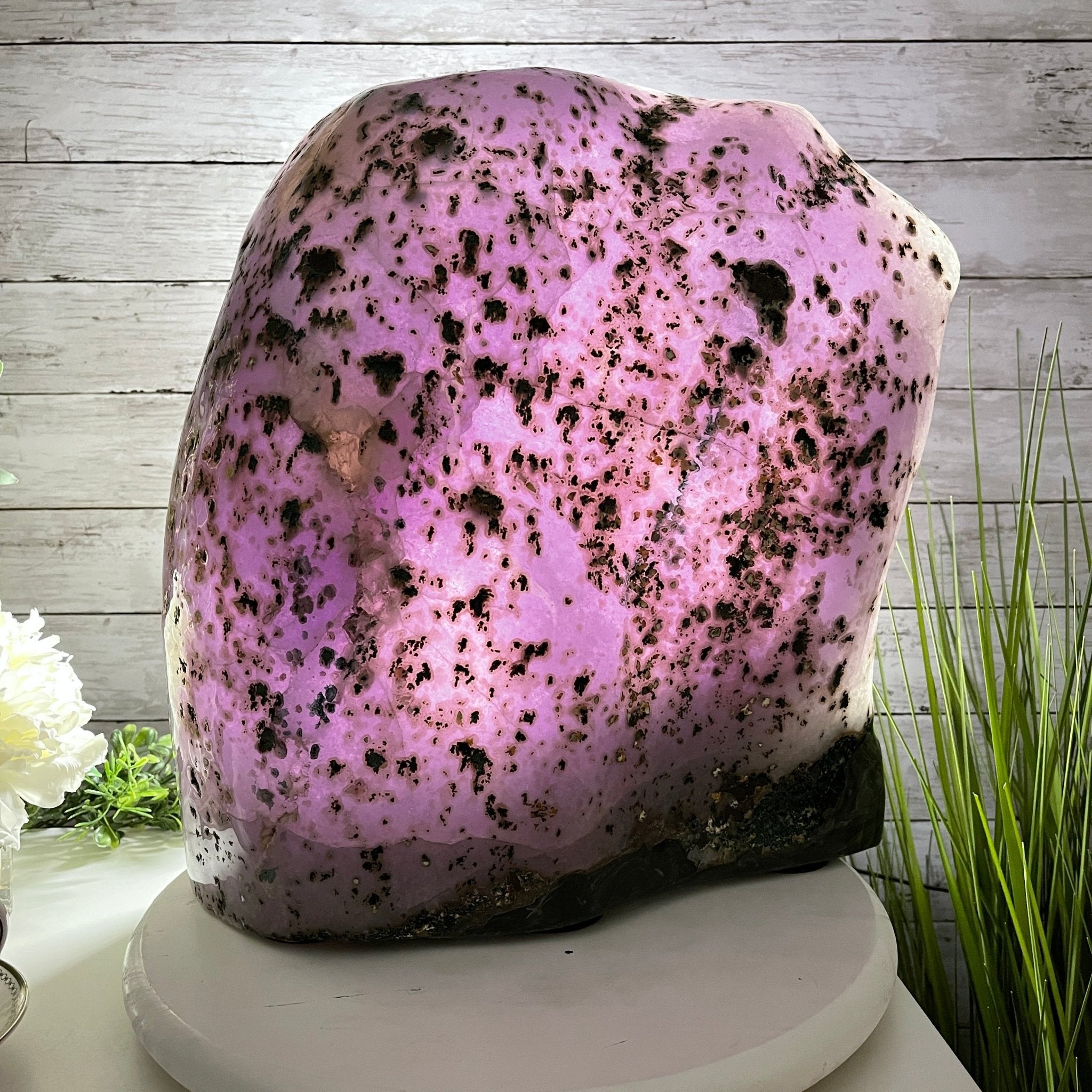 Extra Quality Polished Brazilian Amethyst Cathedral, 76.7 lbs & 16.75" tall Model #5602-0103 by Brazil Gems - Brazil GemsBrazil GemsExtra Quality Polished Brazilian Amethyst Cathedral, 76.7 lbs & 16.75" tall Model #5602-0103 by Brazil GemsPolished Cathedrals5602-0103