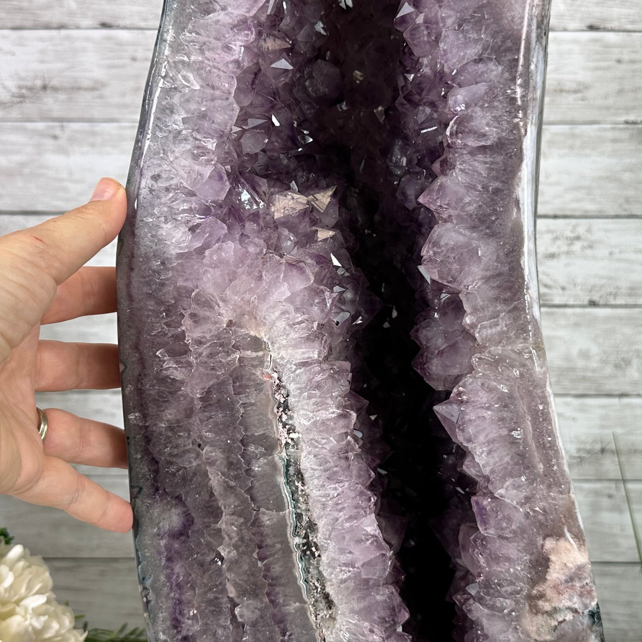 Extra Quality Polished Brazilian Amethyst Cathedral, 78.6 lbs & 24.5" tall Model #5602-0178 by Brazil Gems - Brazil GemsBrazil GemsExtra Quality Polished Brazilian Amethyst Cathedral, 78.6 lbs & 24.5" tall Model #5602-0178 by Brazil GemsPolished Cathedrals5602-0178