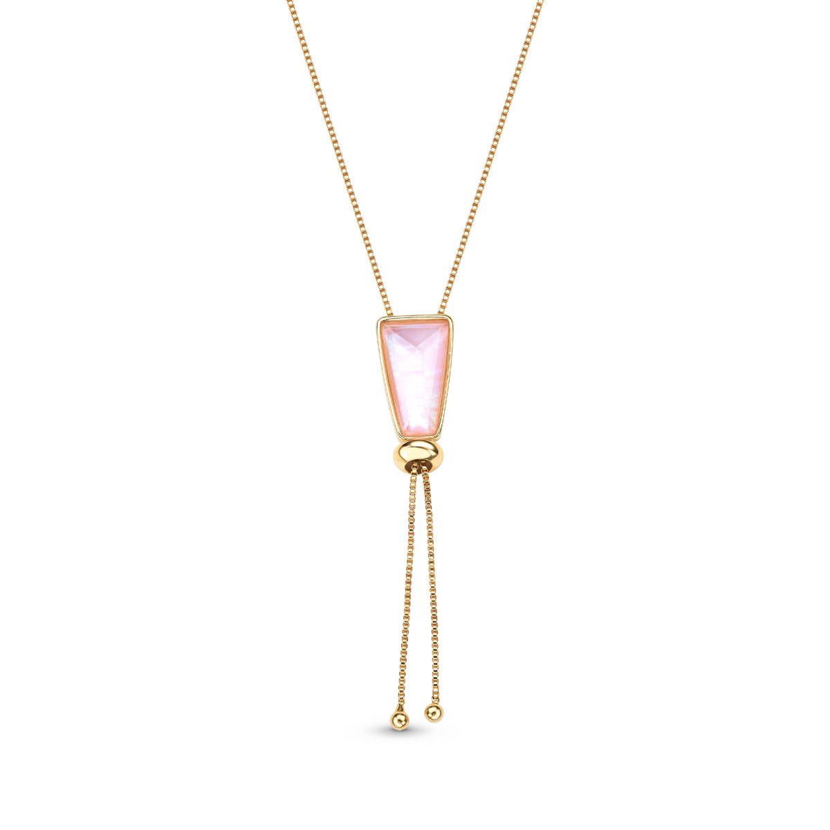 Faceted Gemstone 18K Gold Plated Lariat Necklace - Brazil GemsBrazil GemsFaceted Gemstone 18K Gold Plated Lariat NecklaceNecklace12GP9697 - 118