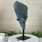 Gray Amethyst Cluster on a Metal Base, 11.9 lbs & 17.7" Tall #5491 - 0235 - Brazil GemsBrazil GemsGray Amethyst Cluster on a Metal Base, 11.9 lbs & 17.7" Tall #5491 - 0235Clusters on Fixed Bases5491 - 0235