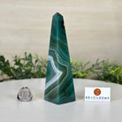 Green Agate 4 - Sided Obelisk Tower, 6.2" Tall #3104GR - 005 - Brazil GemsBrazil GemsGreen Agate 4 - Sided Obelisk Tower, 6.2" Tall #3104GR - 005Obelisks3104GR - 005