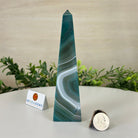 Green Agate 4 - Sided Obelisk Tower, 6.2" Tall #3104GR - 005 - Brazil GemsBrazil GemsGreen Agate 4 - Sided Obelisk Tower, 6.2" Tall #3104GR - 005Obelisks3104GR - 005