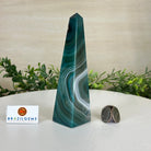 Green Agate 4 - Sided Obelisk Tower, 6.2" Tall #3104GR - 005 - Brazil GemsBrazil GemsGreen Agate 4 - Sided Obelisk Tower, 6.2" Tall #3104GR - 005Obelisks3104GR - 005