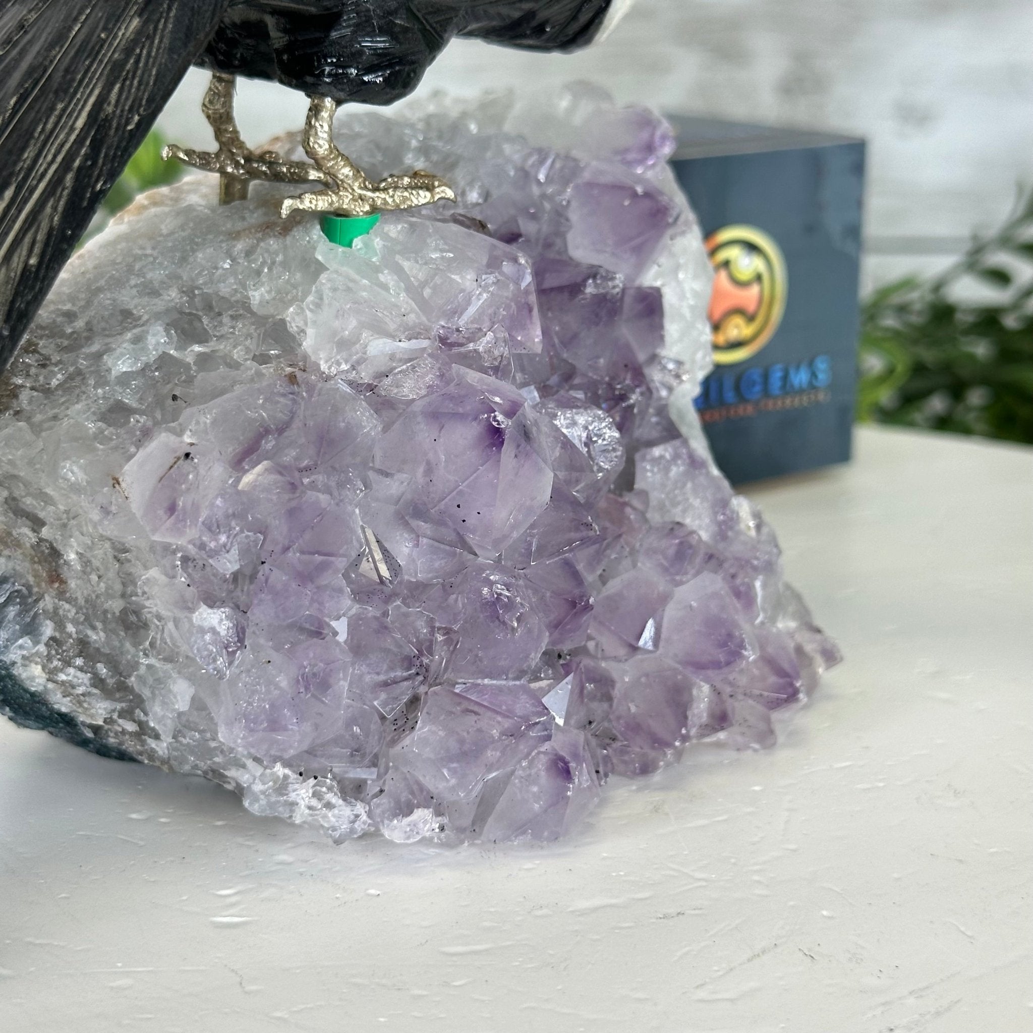 Fluorite Gemstone Crystal deals Bird Carving