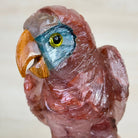 Hand - Carved Fire Quartz Parrot on an Amethyst Base, 8.8" Tall #3004 - FQPAM - 021 - Brazil GemsBrazil GemsHand - Carved Fire Quartz Parrot on an Amethyst Base, 8.8" Tall #3004 - FQPAM - 021Crystal Birds3004 - FQPAM - 021