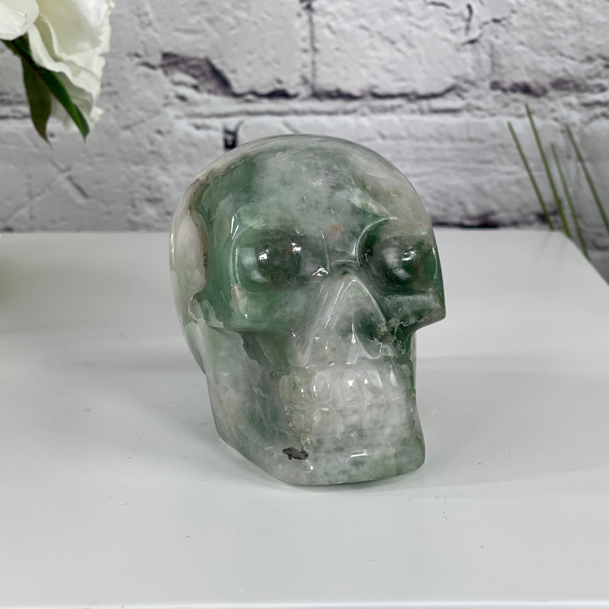 4.5” Brazilian Carved Smokey Quartz Skull store