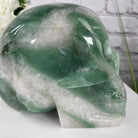Handmade Green Quartz Crystal Skull 5.5" tall Model #3477-0009 by Brazil Gems - Brazil GemsBrazil GemsHandmade Green Quartz Crystal Skull 5.5" tall Model #3477-0009 by Brazil GemsSkulls3477-0009