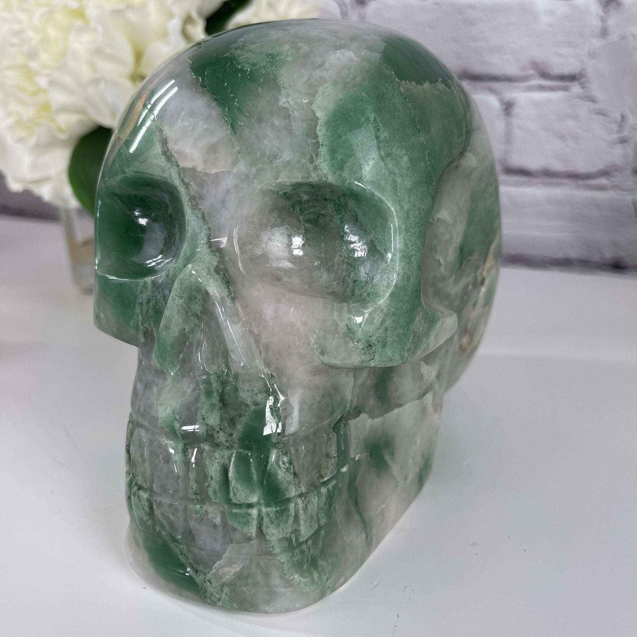 Amazing store Brazilian Aventurine Carved Crystal Skull