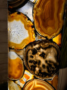 Handmade Natural Agate LED Floor Lamp, 41” Tall Wood Base #2009NA-004 - Brazil GemsBrazil GemsHandmade Natural Agate LED Floor Lamp, 41” Tall Wood Base #2009NA-004Lamps2009NA-004