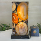 Handmade Natural Agate LED Lamp w/ Wood base, 10.6” Tall #2003NA - 006 - Brazil GemsBrazil GemsHandmade Natural Agate LED Lamp w/ Wood base, 10.6” Tall #2003NA - 006Lamps2003NA - 006