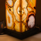 Handmade Natural Agate LED Lamp w/ Wood base, 10.9” Tall #2003NA - 008 - Brazil GemsBrazil GemsHandmade Natural Agate LED Lamp w/ Wood base, 10.9” Tall #2003NA - 008Lamps2003NA - 008