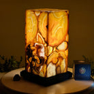 Handmade Natural Agate LED Lamp w/ Wood base, 10.9” Tall #2003NA - 008 - Brazil GemsBrazil GemsHandmade Natural Agate LED Lamp w/ Wood base, 10.9” Tall #2003NA - 008Lamps2003NA - 008