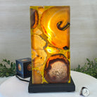 Handmade Natural Agate LED Lamp w/ Wood base, 10.9” Tall #2003NA - 008 - Brazil GemsBrazil GemsHandmade Natural Agate LED Lamp w/ Wood base, 10.9” Tall #2003NA - 008Lamps2003NA - 008