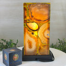 Handmade Natural Agate LED Lamp w/ Wood base, 10.9” Tall #2003NA - 008 - Brazil GemsBrazil GemsHandmade Natural Agate LED Lamp w/ Wood base, 10.9” Tall #2003NA - 008Lamps2003NA - 008