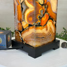 Handmade Natural Agate LED Lamp w/ Wood Base, 10.9” Tall #2003NA - 010 - Brazil GemsBrazil GemsHandmade Natural Agate LED Lamp w/ Wood Base, 10.9” Tall #2003NA - 010Lamps2003NA - 010