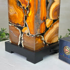 Handmade Natural Agate LED Lamp w/ Wood Base, 10.9” Tall #2003NA - 010 - Brazil GemsBrazil GemsHandmade Natural Agate LED Lamp w/ Wood Base, 10.9” Tall #2003NA - 010Lamps2003NA - 010