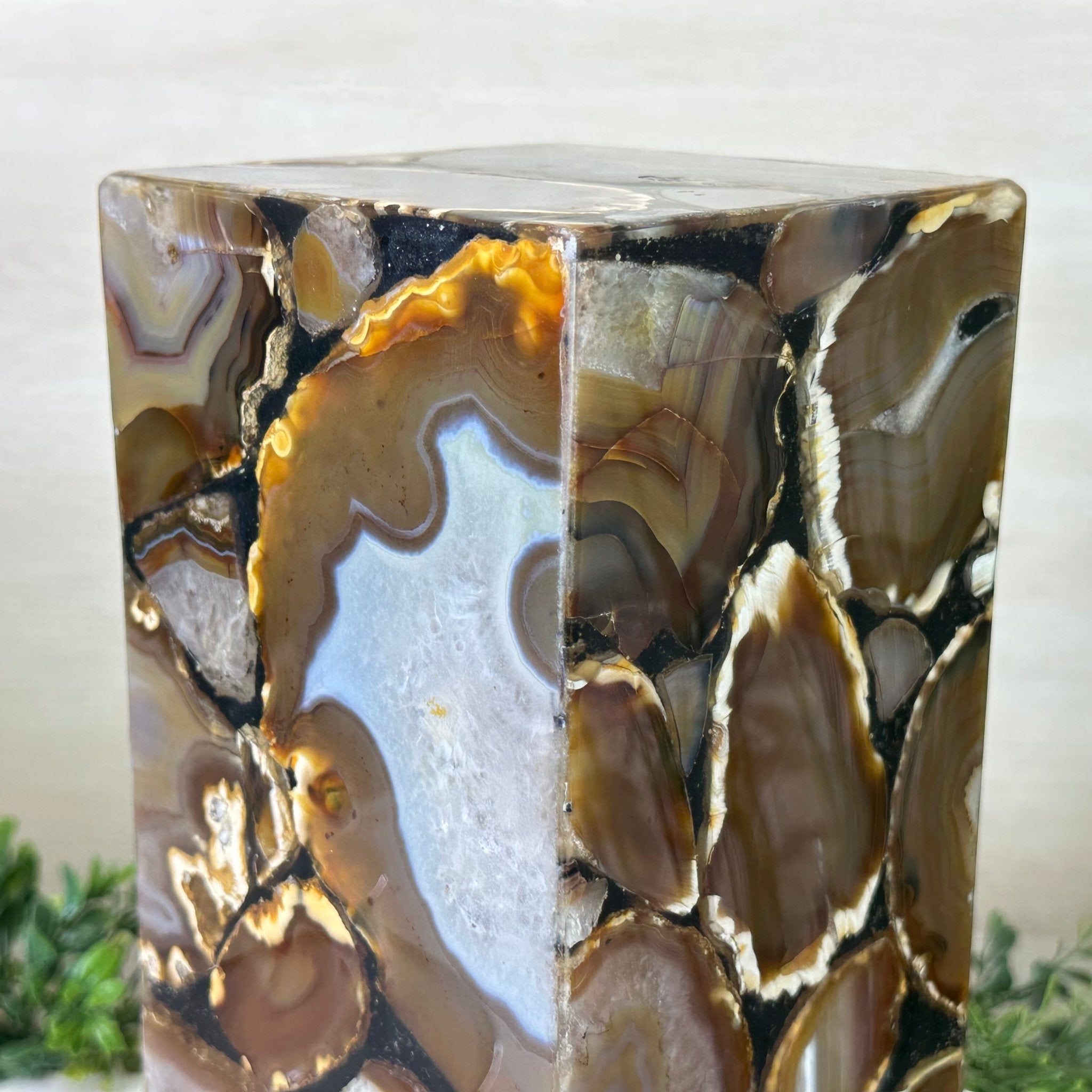 Handmade Natural Agate LED Lamp w/ Wood Base, 10.9” Tall #2003NA - 010 - Brazil GemsBrazil GemsHandmade Natural Agate LED Lamp w/ Wood Base, 10.9” Tall #2003NA - 010Lamps2003NA - 010