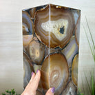 Handmade Natural Agate LED Lamp w/ Wood Base, 18.5” Tall #2006NA - 007 - Brazil GemsBrazil GemsHandmade Natural Agate LED Lamp w/ Wood Base, 18.5” Tall #2006NA - 007Lamps2006NA - 007