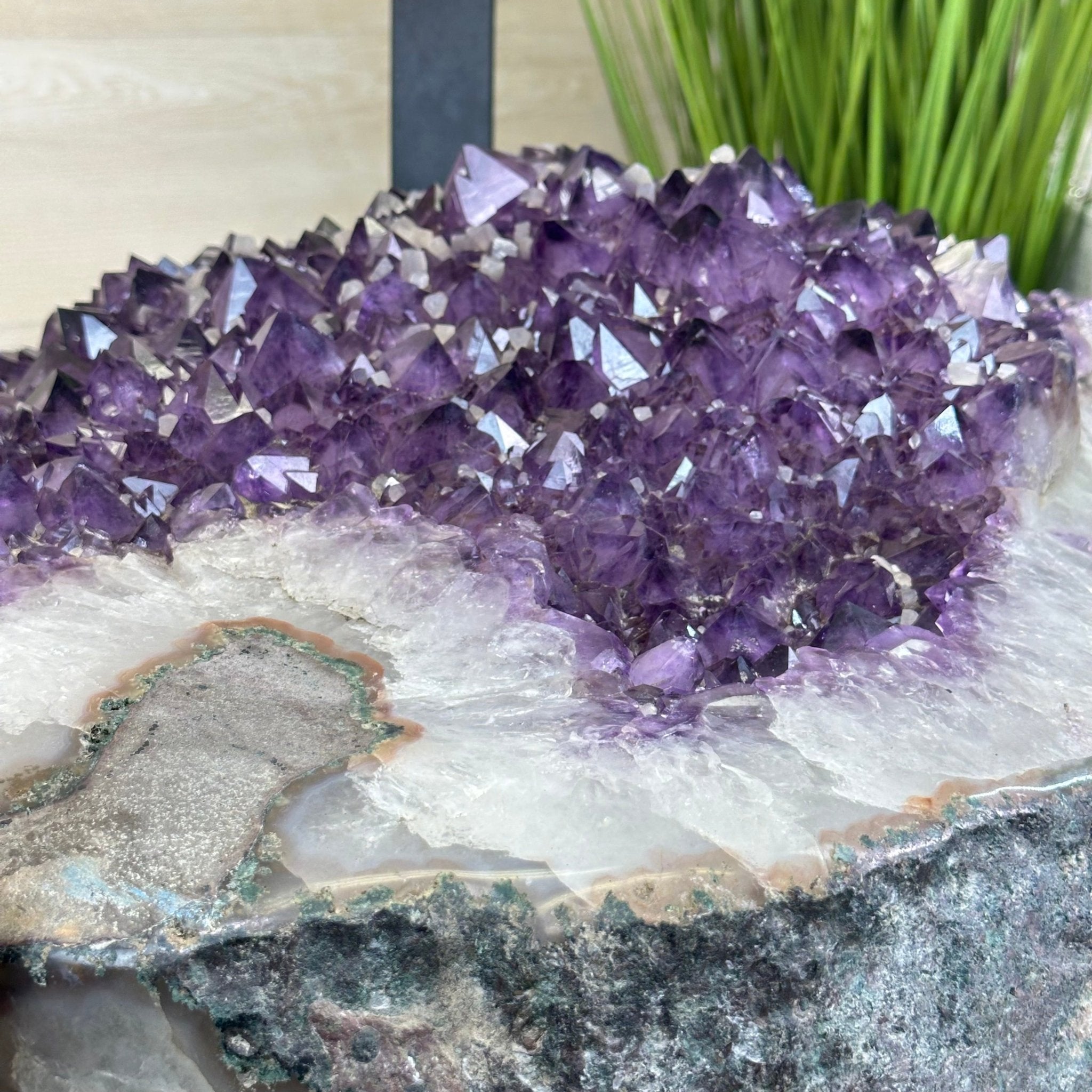 Large Amethyst Dining/Conference Table Super Quality, 372.6 lbs & 30.5" Tall 1388 - 0003 - Brazil GemsBrazil GemsLarge Amethyst Dining/Conference Table Super Quality, 372.6 lbs & 30.5" Tall 1388 - 0003Tables: Dining1388 - 0003