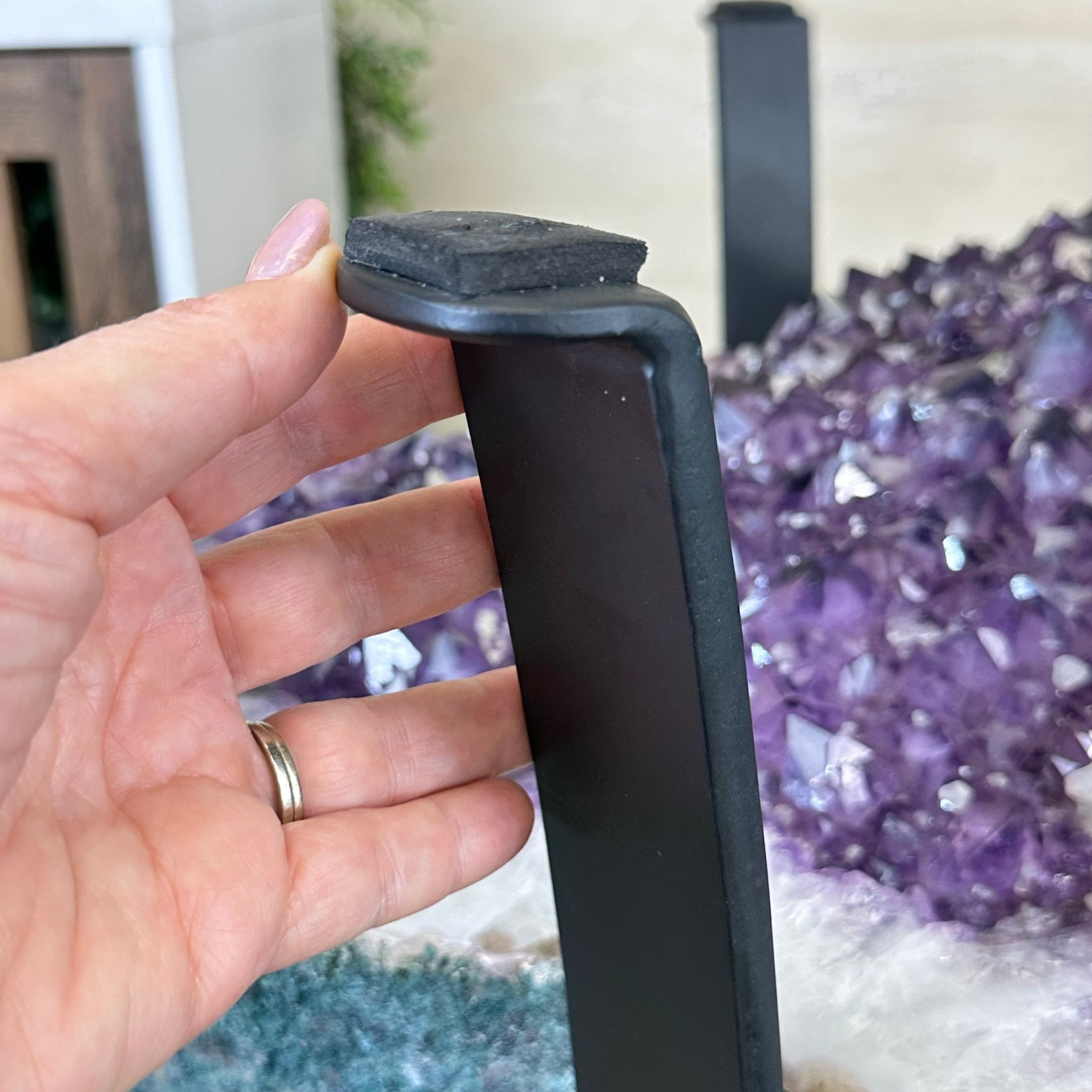 Large Amethyst Dining/Conference Table Super Quality, 372.6 lbs & 30.5" Tall 1388 - 0003 - Brazil GemsBrazil GemsLarge Amethyst Dining/Conference Table Super Quality, 372.6 lbs & 30.5" Tall 1388 - 0003Tables: Dining1388 - 0003