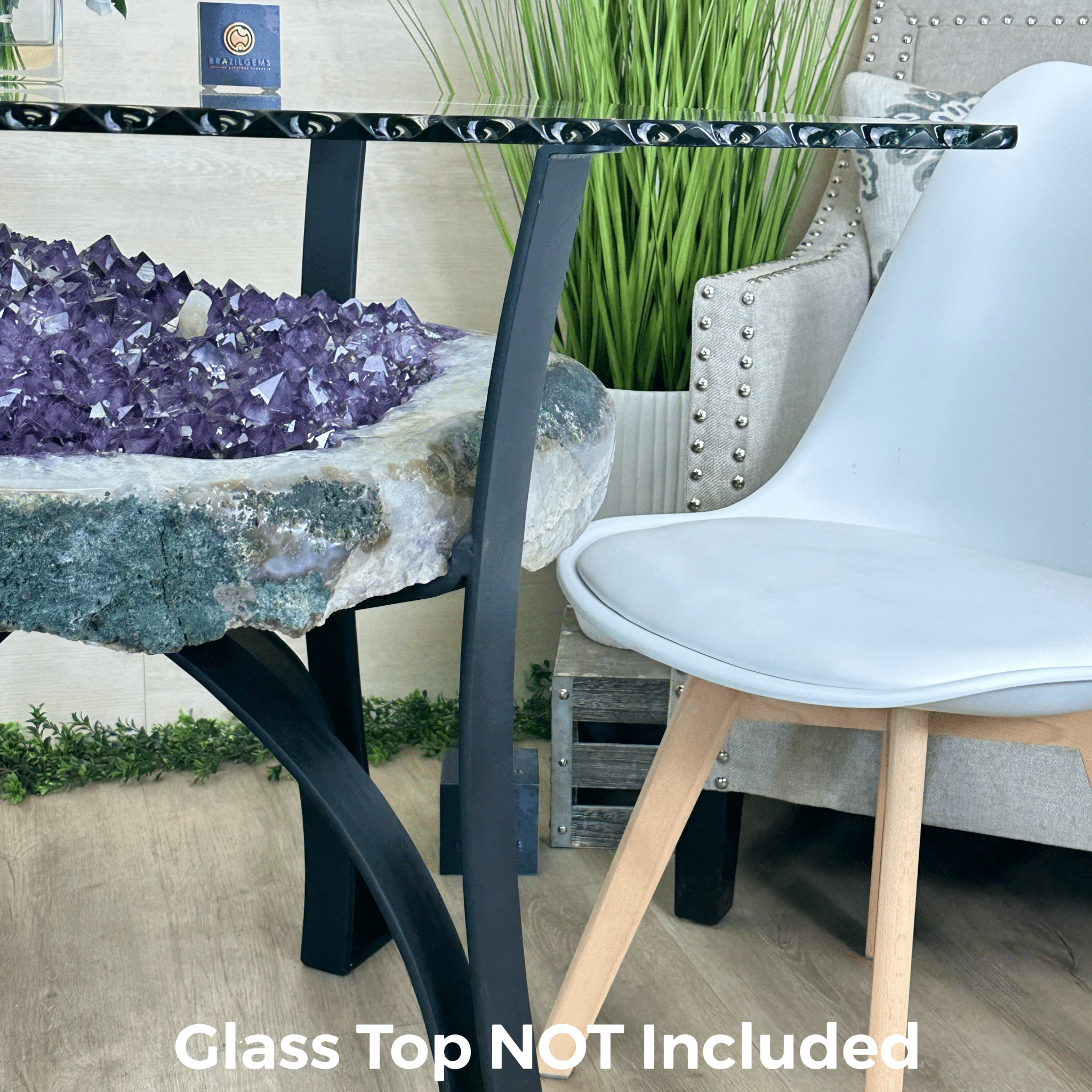 Large Amethyst Dining/Conference Table Super Quality, 372.6 lbs & 30.5" Tall 1388 - 0003 - Brazil GemsBrazil GemsLarge Amethyst Dining/Conference Table Super Quality, 372.6 lbs & 30.5" Tall 1388 - 0003Tables: Dining1388 - 0003