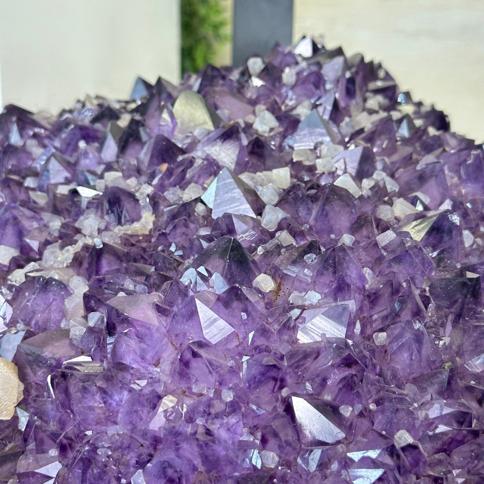 Large Amethyst Dining/Conference Table Super Quality, 372.6 lbs & 30.5" Tall 1388 - 0003 - Brazil GemsBrazil GemsLarge Amethyst Dining/Conference Table Super Quality, 372.6 lbs & 30.5" Tall 1388 - 0003Tables: Dining1388 - 0003