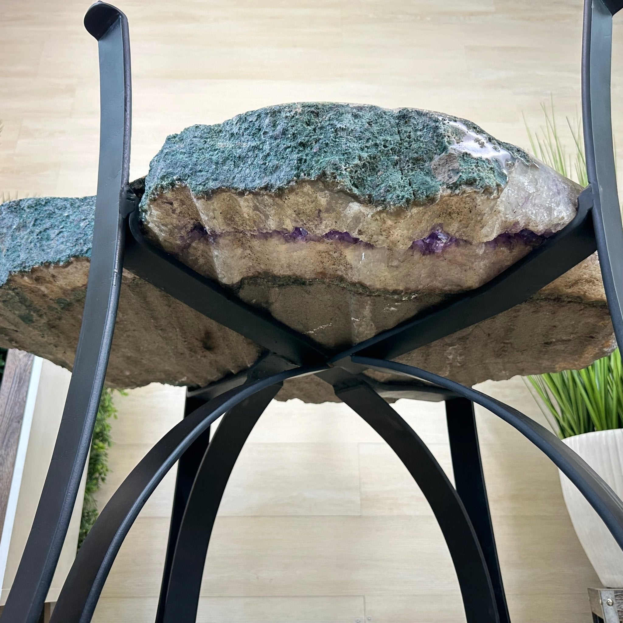 Large Amethyst Dining/Conference Table Super Quality, 372.6 lbs & 30.5" Tall 1388 - 0003 - Brazil GemsBrazil GemsLarge Amethyst Dining/Conference Table Super Quality, 372.6 lbs & 30.5" Tall 1388 - 0003Tables: Dining1388 - 0003