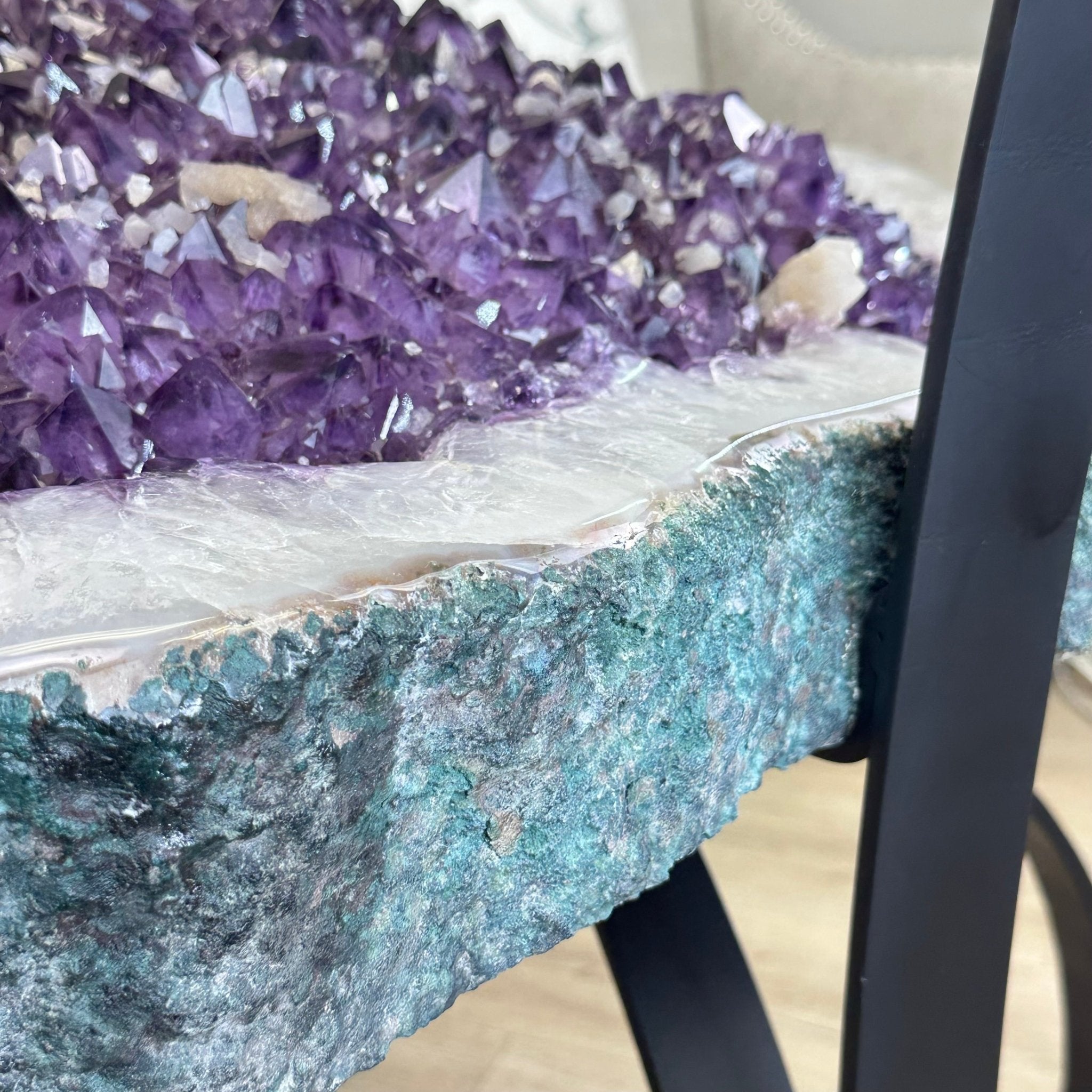 Large Amethyst Dining/Conference Table Super Quality, 372.6 lbs & 30.5" Tall 1388 - 0003 - Brazil GemsBrazil GemsLarge Amethyst Dining/Conference Table Super Quality, 372.6 lbs & 30.5" Tall 1388 - 0003Tables: Dining1388 - 0003