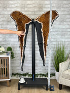 Large Citrine Butterfly Wings on a Metal Stand, 322 lbs & 72.75" Tall #5498-0005 - Brazil GemsBrazil GemsLarge Citrine Butterfly Wings on a Metal Stand, 322 lbs & 72.75" Tall #5498-0005Citrine Butterfly Wings5498-0005