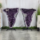 Large Extra Plus Quality Amethyst Clusters on Metal Stand, 37.4" tall #5491 by Brazil Gems - Brazil GemsBrazil GemsLarge Extra Plus Quality Amethyst Clusters on Metal Stand, 37.4" tall #5491 by Brazil GemsClusters on Fixed Bases5491-0035