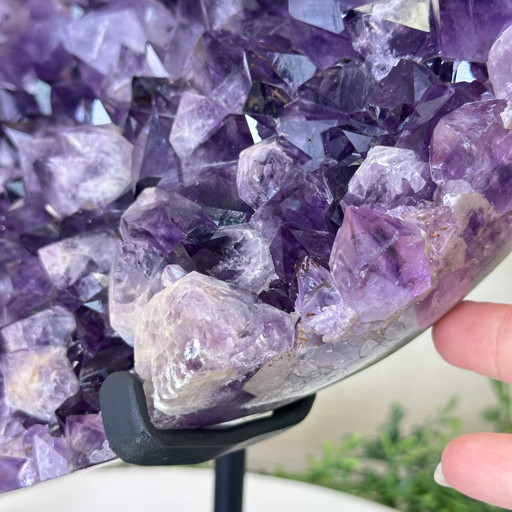 Large Extra Plus Quality Amethyst Heart Geode on stand, 18.1 lbs & 12.2" Tall #5463 - 0360 - Brazil GemsBrazil GemsLarge Extra Plus Quality Amethyst Heart Geode on stand, 18.1 lbs & 12.2" Tall #5463 - 0360Hearts5463 - 0360