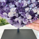 Large Extra Plus Quality Amethyst Heart Geode on stand, 18.1 lbs & 12.2" Tall #5463 - 0360 - Brazil GemsBrazil GemsLarge Extra Plus Quality Amethyst Heart Geode on stand, 18.1 lbs & 12.2" Tall #5463 - 0360Hearts5463 - 0360