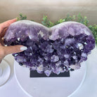 Large Extra Plus Quality Amethyst Heart Geode on stand, 18.1 lbs & 12.2" Tall #5463 - 0360 - Brazil GemsBrazil GemsLarge Extra Plus Quality Amethyst Heart Geode on stand, 18.1 lbs & 12.2" Tall #5463 - 0360Hearts5463 - 0360