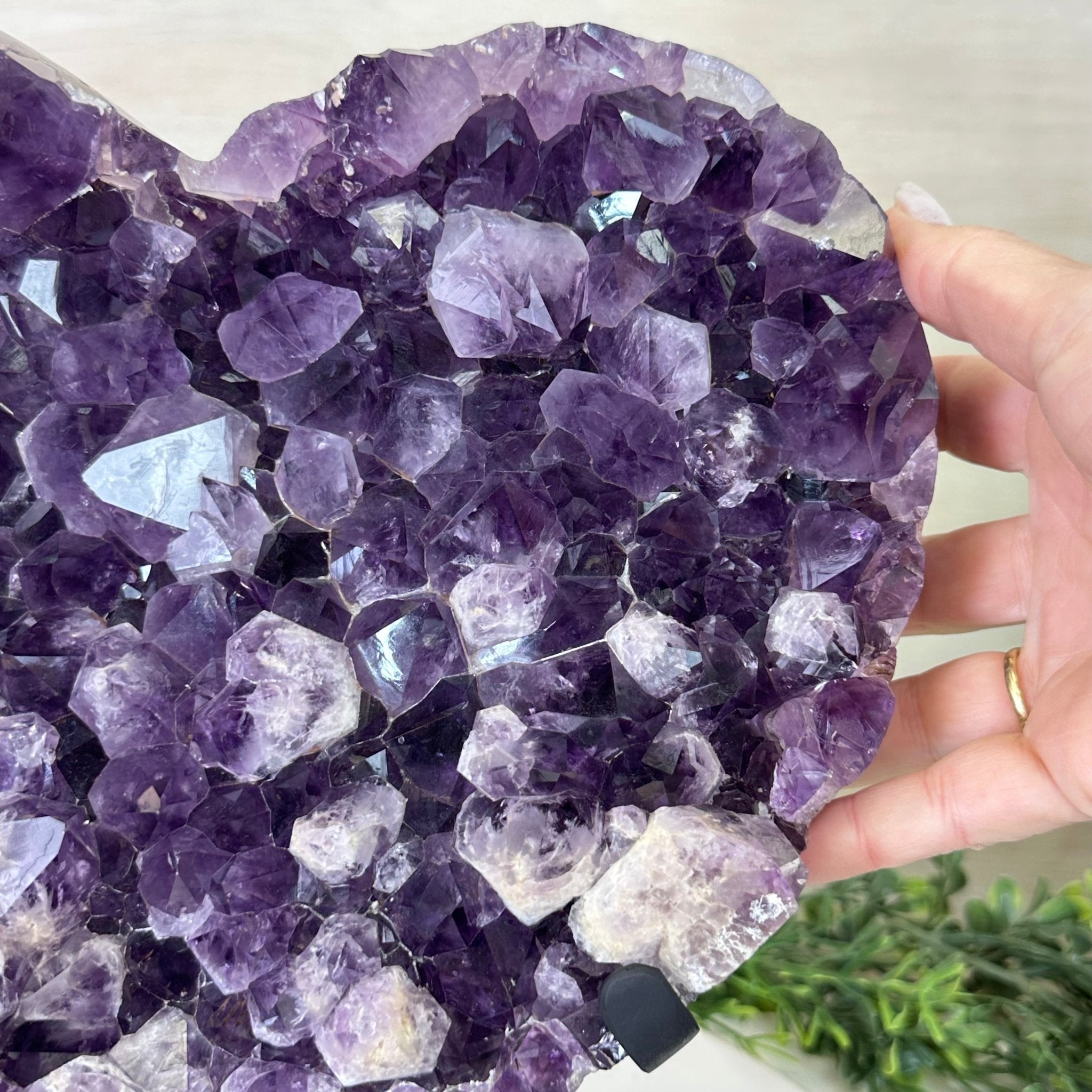 Large Extra Plus Quality Amethyst Heart Geode on stand, 18.1 lbs & 12.2" Tall #5463 - 0360 - Brazil GemsBrazil GemsLarge Extra Plus Quality Amethyst Heart Geode on stand, 18.1 lbs & 12.2" Tall #5463 - 0360Hearts5463 - 0360