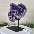 Large Extra Plus Quality Amethyst Heart Geode on stand, 18.1 lbs & 12.2" Tall #5463 - 0360 - Brazil GemsBrazil GemsLarge Extra Plus Quality Amethyst Heart Geode on stand, 18.1 lbs & 12.2" Tall #5463 - 0360Hearts5463 - 0360