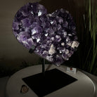 Large Extra Plus Quality Amethyst Heart Geode on stand, 18.1 lbs & 12.2" Tall #5463 - 0360 - Brazil GemsBrazil GemsLarge Extra Plus Quality Amethyst Heart Geode on stand, 18.1 lbs & 12.2" Tall #5463 - 0360Hearts5463 - 0360